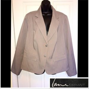 Lane Bryant Size 20 Blazer Jacket Gray Lined